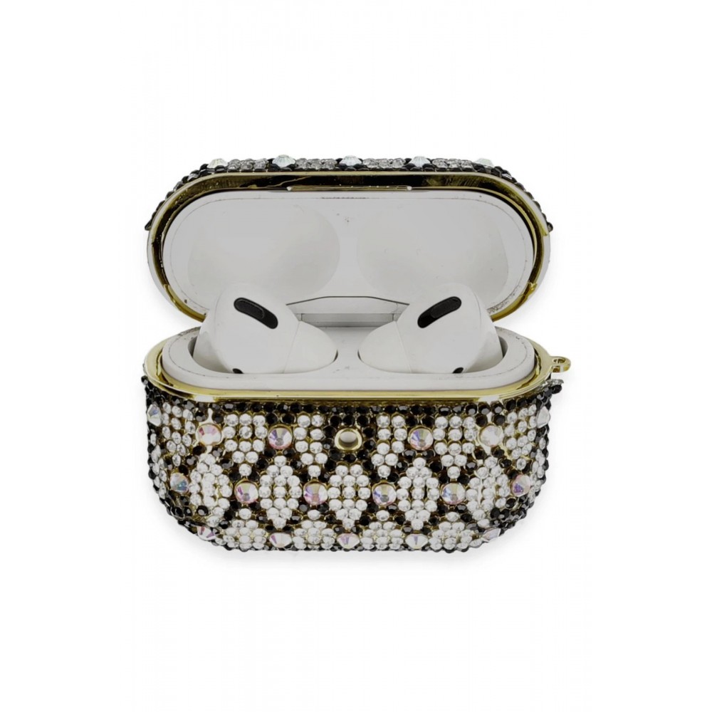 Airpods Pro 2 (2.nesil) Klor Taşlı Kılıf - Desen 2-(5796)