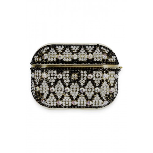 Airpods Pro 2 (2.nesil) Klor Taşlı Kılıf - Desen 2-(5796)