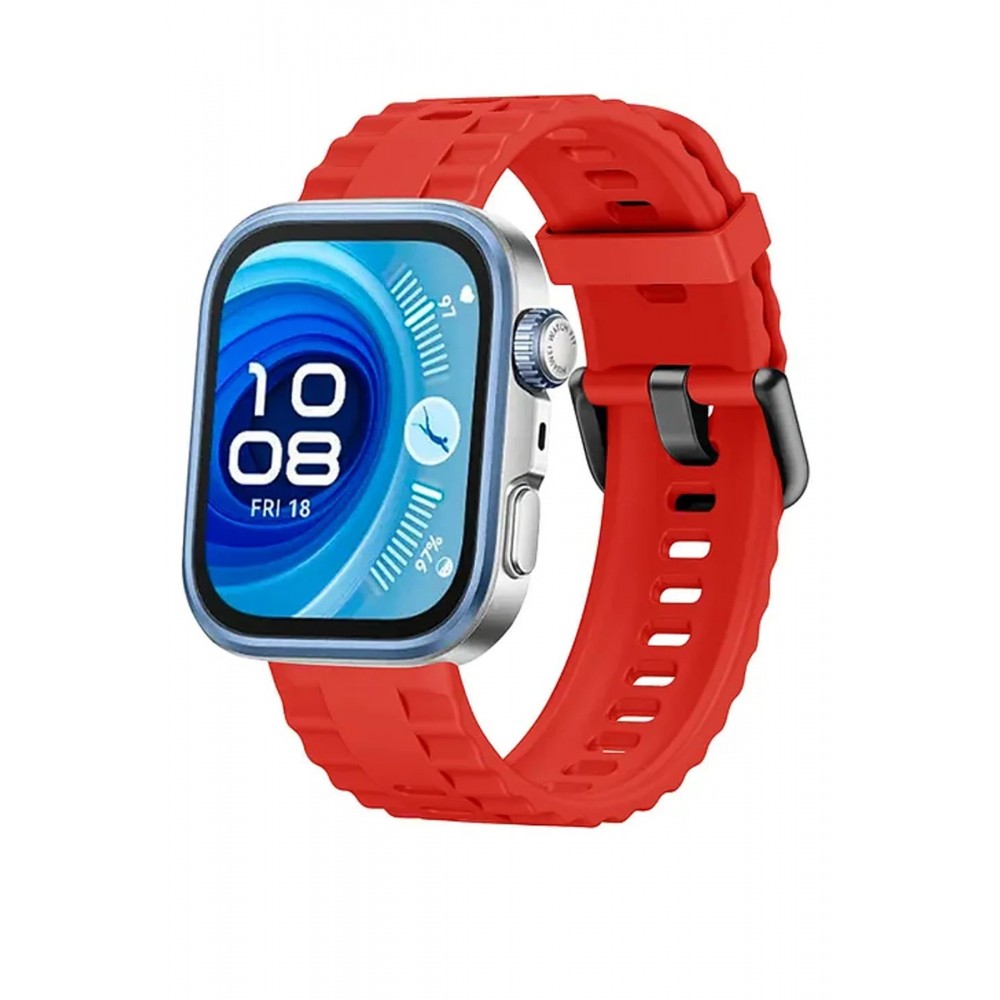 Huawei Watch Fit 3 Klasik Kordon - Kırmızı-(5796)