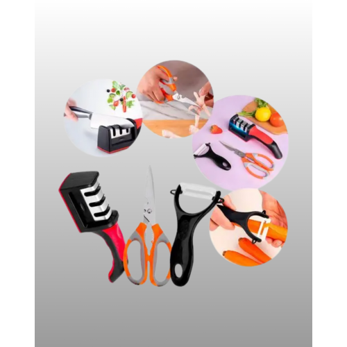 3 Parçalı Çok Fonksiyonlu Mutfak Makas Seti – Paslanmaz Çelik Ergonomik Tasarım 3 Parçalı Çok Fonksiyonlu Mutfak Makas Seti – Paslanmaz Çelik Ergonomik Tasarım