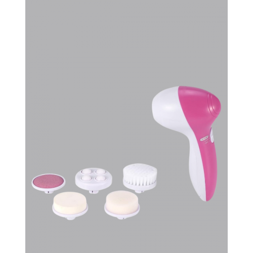 5’i 1 Arada Yüz Temizleme Cihazı – Masaj Fırça Peeling ve Krem Uygulama Aparatlı