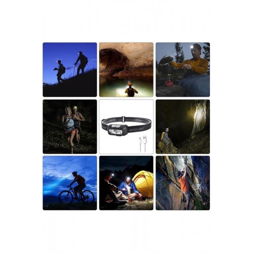 Ayarlanabilir Kafa Lambası Type-C Şarjlı Kompakt Kamp Lambası Ayarlanabilir Kafa Lambası Type-C Şarjlı Kompakt Kamp Lambası