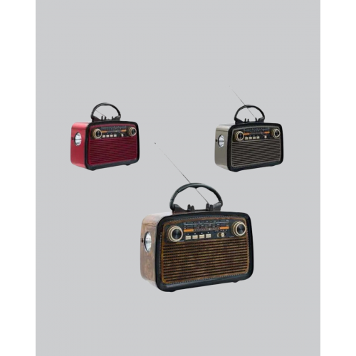 Bluetooth’lu LED Işıklı Nostaljik Müzik Kutusu – Ahşap Dokulu Vintage Tasarım ve Yüksek Ses Kalitesi