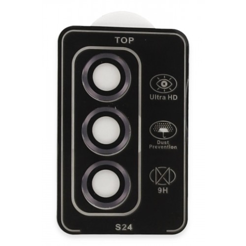 Samsung Galaxy S24 PVD Metal Kamera Lens - Derin Mor-(5796)