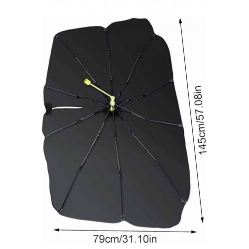 Taşınabilir Oto Cam Güneşliği Katlanabilir Tüm Araçlara Uyumlu Güneş Gölge Koruyucu