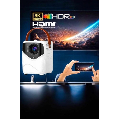 Taşınabilir Android Projeksiyon Wifi Destekli 4K Multimedia Tabanlı Ev Ve Ofis Tipi