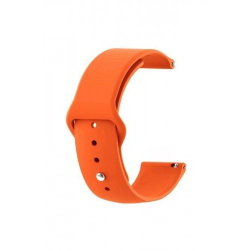 Huawei GT4 41mm 18mm Klasik Kordon - Turuncu-(5796)