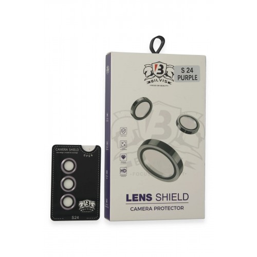 Samsung Galaxy S24 Bilvis Titan Kamera Lens - Derin Mor-(5796)