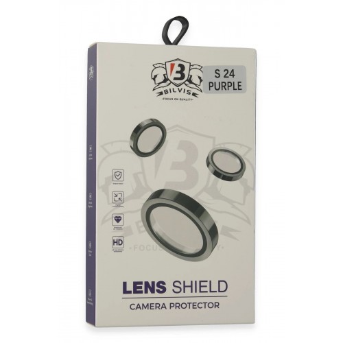 Samsung Galaxy S24 Bilvis Titan Kamera Lens - Derin Mor-(5796)