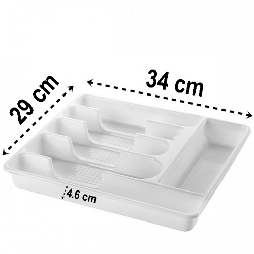 Turk Çekmece İçi Kaşıklık Kepçelik 6 Gözlü BEYAZ