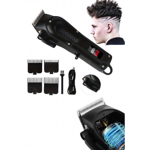 Profesyonel Saç Kesme Aleti Dijital Saç Sakal Tıraş Makinesi Uzun Ömürlü Profesyonel Saç Kesme Aleti Dijital Saç Sakal Tıraş Makinesi Uzun Ömürlü