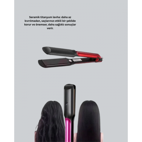 Çok Yönlü Kullanım Sunan Saç Düzleştirici – Düzleştirici ve Hacim Verici