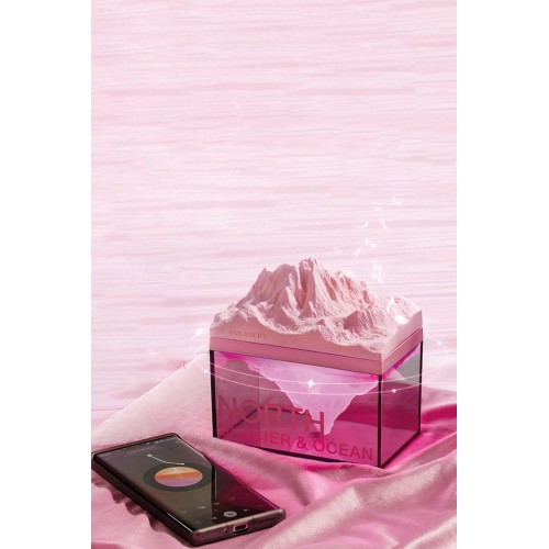 Z4 Kuzey Okyanus Temalı Gece Lambası Özellikli BT Kablosuz Hoparlör - Pembe-(5796)