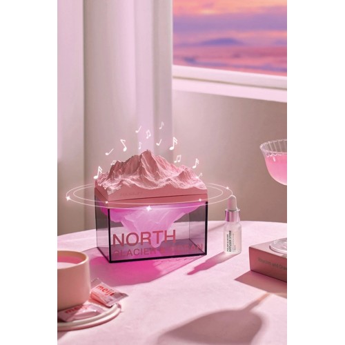 Z4 Kuzey Okyanus Temalı Gece Lambası Özellikli BT Kablosuz Hoparlör - Pembe-(5796)