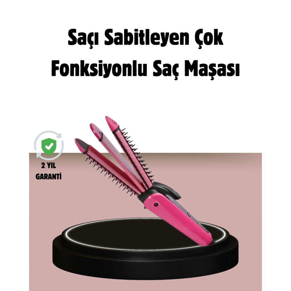 Saç Şekillendirici Maşa ve Düzleştirici 2’si 1 Arada