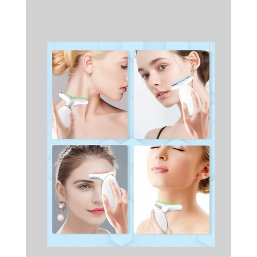 Cilt Yenileyici Şarjlı Güzellik Aleti – Pozitif/Negatif İyon Titreşimli Masaj ve Kırmızı-Mavi-Yeşil Işıkla