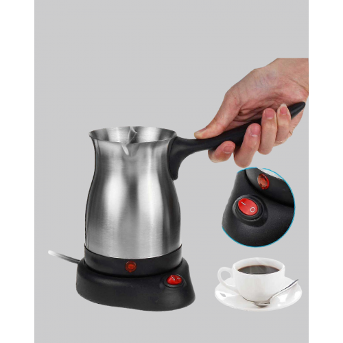 Elektrikli Türk Kahvesi Cezvesi 800W Kablosuz Döner Tabanlı Elektrikli Türk Kahvesi Cezvesi 800W Kablosuz Döner Tabanlı