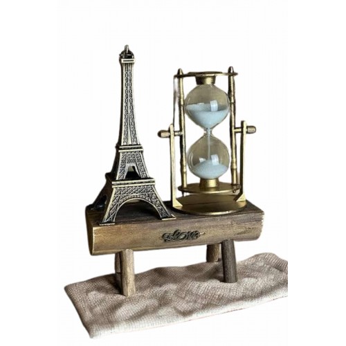 Eyfel Kuleli Kum Saati Dekoratif Hediyelik Eşya Retro Eyfel Kulesi Eyfel Kuleli Kum Saati Dekoratif Hediyelik Eşya Retro Eyfel Kulesi