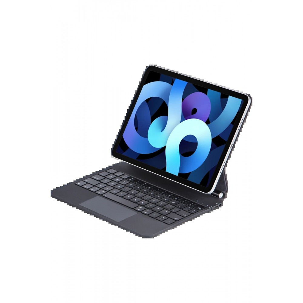 iPad Pro 11 (2024) Kılıf X7P Magic Manyetik Klavyeli Tablet Kılıfı - Siyah-(5796)