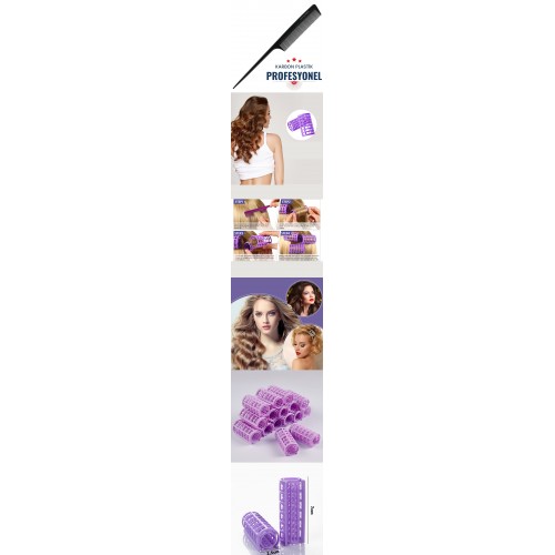 Turk Kafes Gece Bigudisi 2.5 cm 20 Adet Solingen Professional