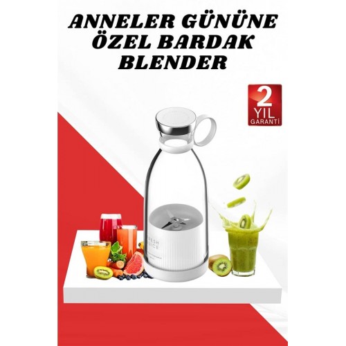 Anneler Gününe Özel Hediye Bardak Blender Paslanmaz Çelik Bıçaklı Anneler Gününe Özel Hediye Bardak Blender Paslanmaz Çelik Bıçaklı
