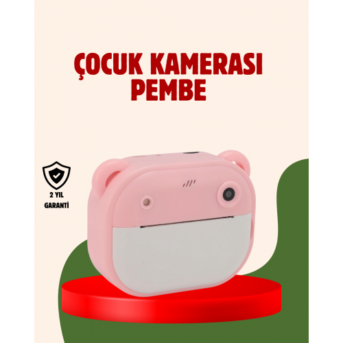 Çocuklar İçin Şipşak Yazıcı Kamera 24MP HD Çift Lensli Termal Baskılı