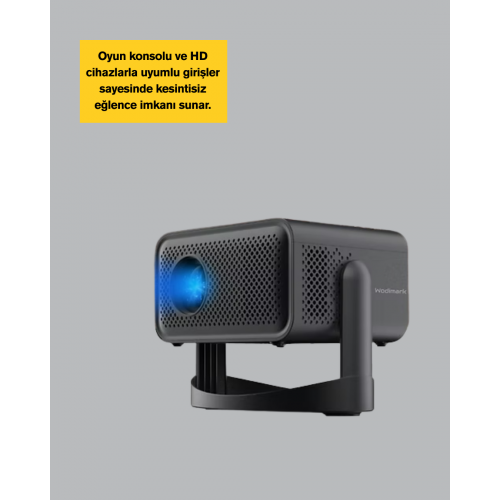 WiFi 6 ve Bluetooth 5 Bağlantılı Taşınabilir Projeksiyon Makinesi WiFi 6 ve Bluetooth 5 Bağlantılı Taşınabilir Projeksiyon Makinesi