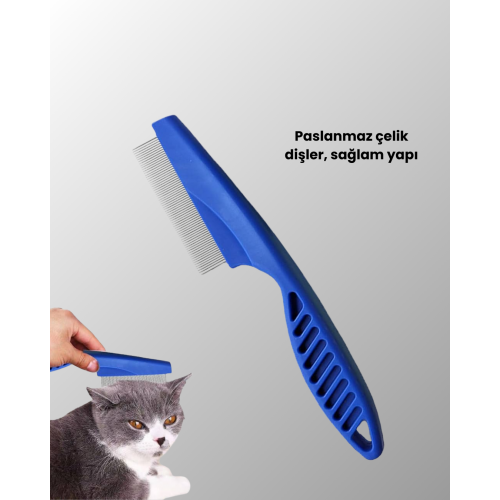 Bit Pire ve Tüy Temizliğine Uygun Çok Amaçlı Evcil Hayvan Tarağı Seti