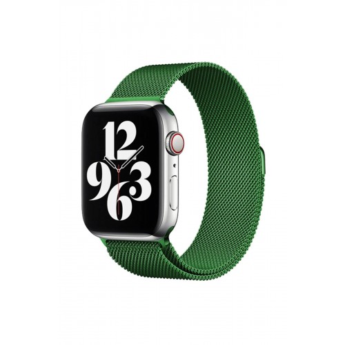 Apple Watch 38mm Metal Mıknatıslı Kordon - Yeşil-(5796)