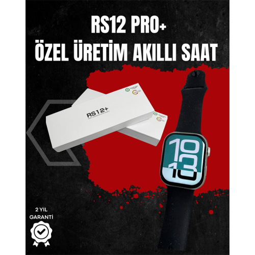 RS12 PRO+ Titanyum Kasa Akıllı Saat – Uyku ve Nabız Takibi Suya Dayanıklı Bluetooth Arama