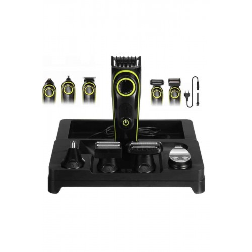 5 Başlıklı Şarjlı Tıraş Makinesi Led Ekran Saç Sakal Ense Tıraşına Uygun Bakım Seti 5 Başlıklı Şarjlı Tıraş Makinesi Led Ekran Saç Sakal Ense Tıraşına Uygun Bakım Seti