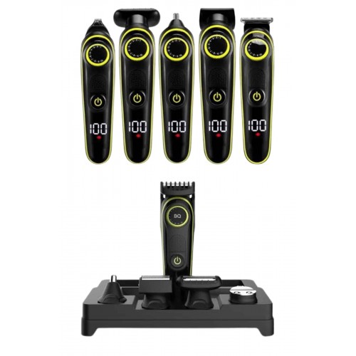 5 Başlıklı Şarjlı Tıraş Makinesi Led Ekran Saç Sakal Ense Tıraşına Uygun Bakım Seti 5 Başlıklı Şarjlı Tıraş Makinesi Led Ekran Saç Sakal Ense Tıraşına Uygun Bakım Seti