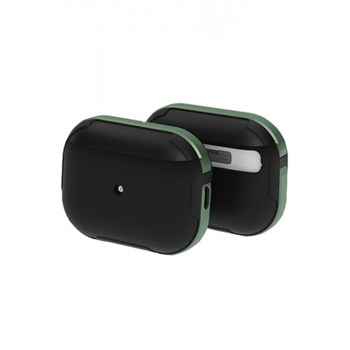 Airpods Pro 2 (2.nesil) MO-A8 Armor Kılıf - Koyu Yeşil-(5796)