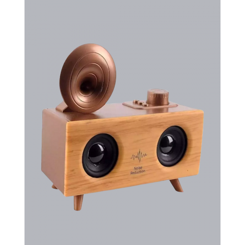 Retro Gramafon Bluetooth Hoparlör Çift Stereo Sesli FM Radyo Destekli Retro Gramafon Bluetooth Hoparlör Çift Stereo Sesli FM Radyo Destekli