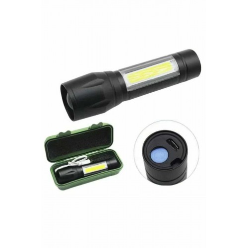 EL Feneri Uzun Menzilli Usb Şarj Edilebilir Kamp Lambası