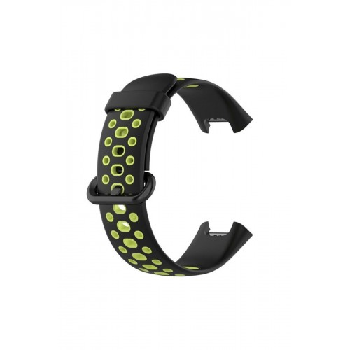 Xiaomi Redmi Watch 2 Spor Delikli Kordon - Siyah-Yeşil-(5796)