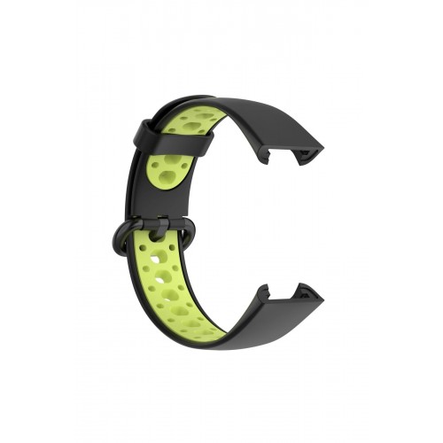 Xiaomi Redmi Watch 2 Spor Delikli Kordon - Siyah-Yeşil-(5796)