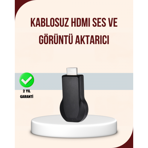HDMI Kablosuz Ekran Alıcısı – iOS Android Mac PC Uyumluluğu