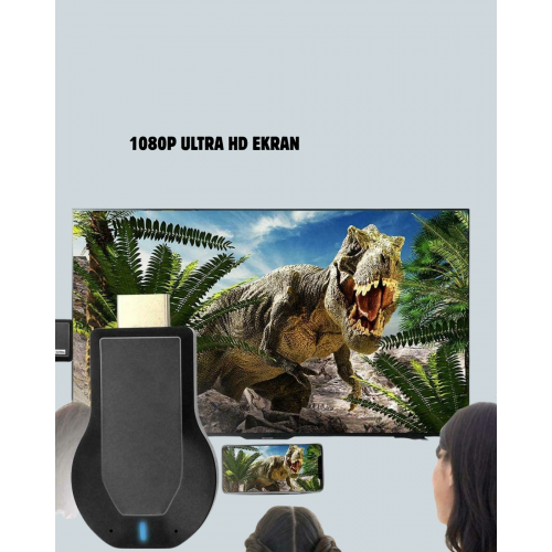 HDMI Kablosuz Ekran Alıcısı – iOS Android Mac PC Uyumluluğu