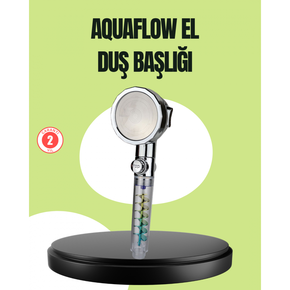 Basınçlı El Duşu Başlığı – Döner Pervaneli Göz Kamaştıran Yağmur Etkisi