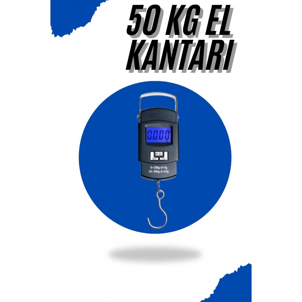 El Kantarı Dijital El Terazisi 50 Kg Kapasiteli LCD Ekranlı