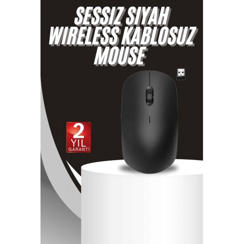 Ergonomik Tasarım Kablosuz Siyah Mouse Hassas Uzun Ömürlü Ergonomik Tasarım Kablosuz Siyah Mouse Hassas Uzun Ömürlü