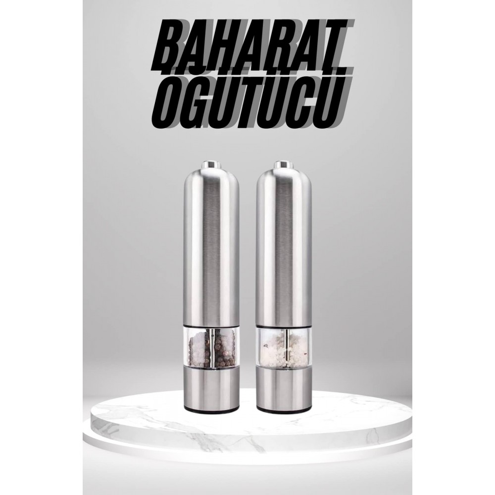 Otomatik Tuz ve Karabiber Öğütücü Baharat Öğütücü Tuz Karabiber Değirmeni