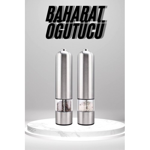 Otomatik Tuz ve Karabiber Öğütücü Baharat Öğütücü Tuz Karabiber Değirmeni