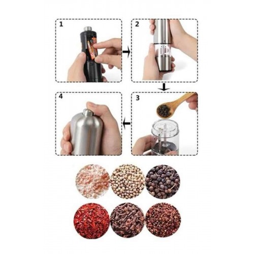 Otomatik Tuz ve Karabiber Öğütücü Baharat Öğütücü Tuz Karabiber Değirmeni