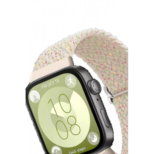 Huawei Fit 4 Star Kordon - Gri-Turuncu-(5796)