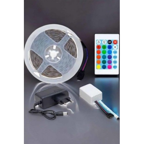 Led Işık 5 Metre Şerit Led RGB Işıklı