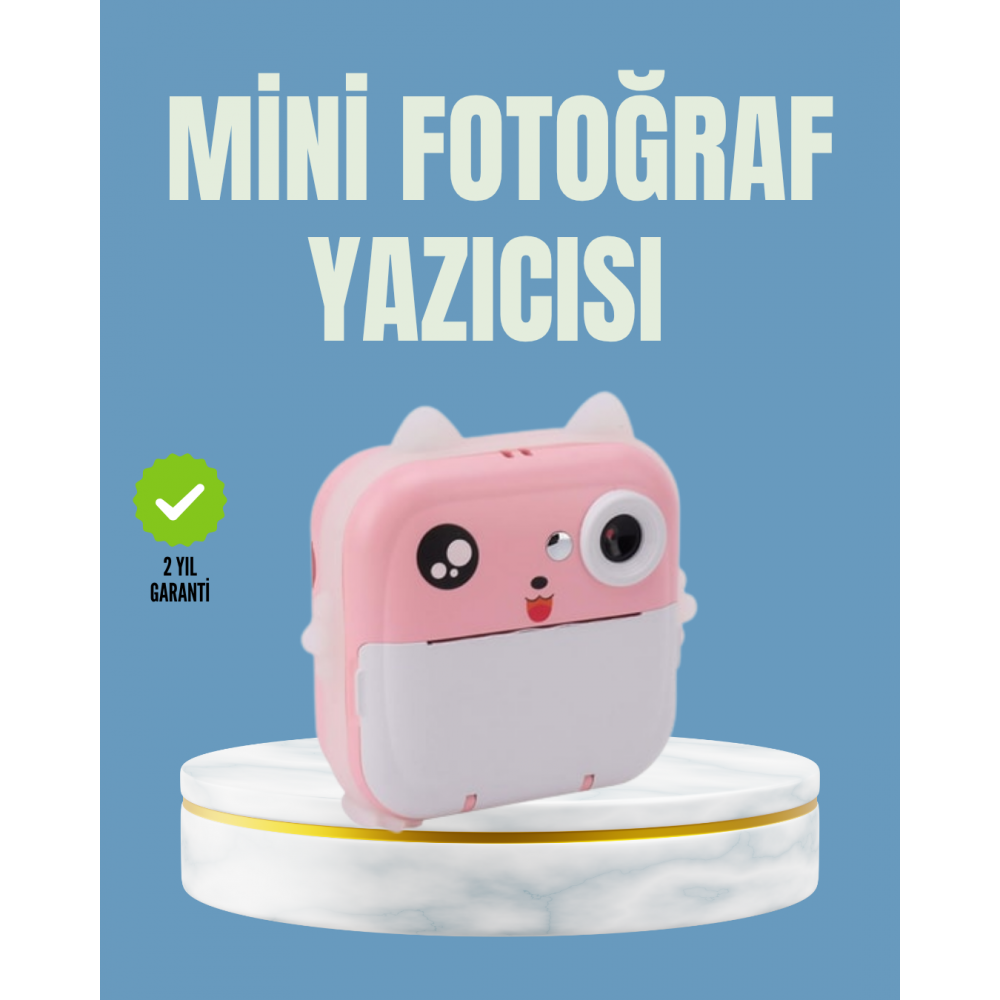 Anında Baskı ve Yüksek Çözünürlüklü Çift Lensli Fotoğraf Makinesi