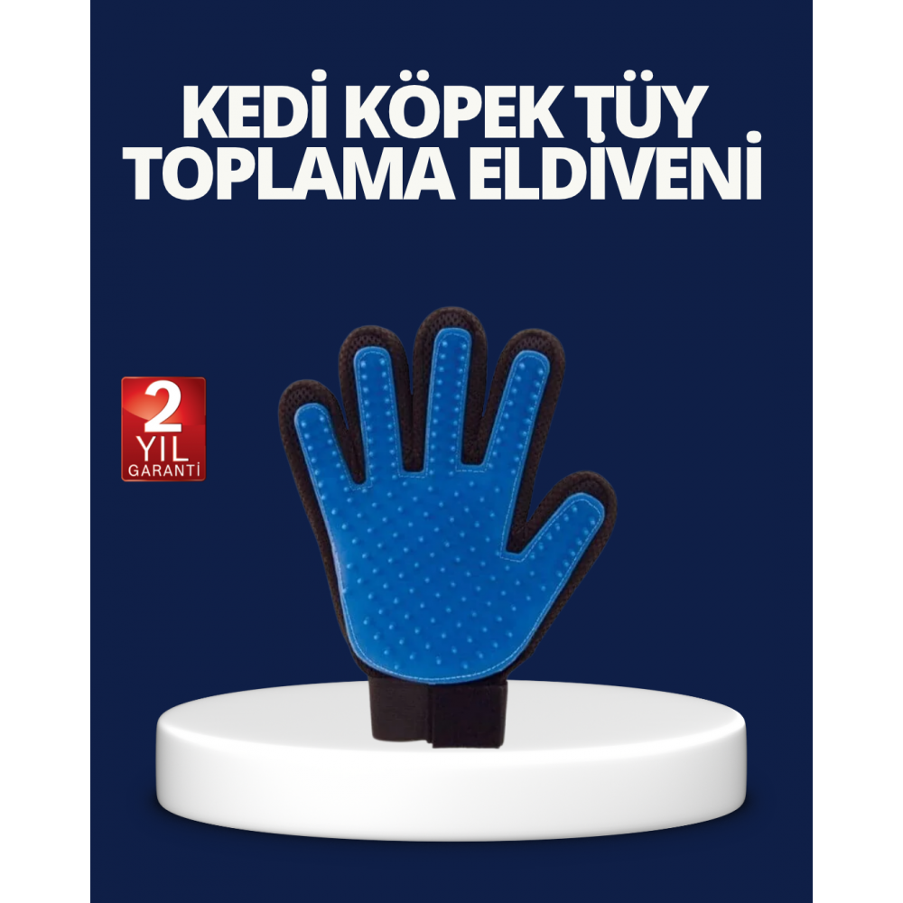 Evcil Hayvan Tüy Toplama ve Masaj Eldiveni – Köpek ve Kedi Tüy Dökülme Önleyici Bakım Eldiveni