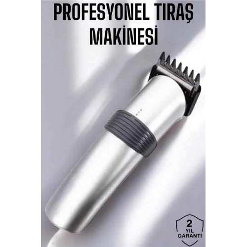 Erkeklere Özel Şarjlı Saç ve Sakal Kesme Tıraş Makinesi Seti